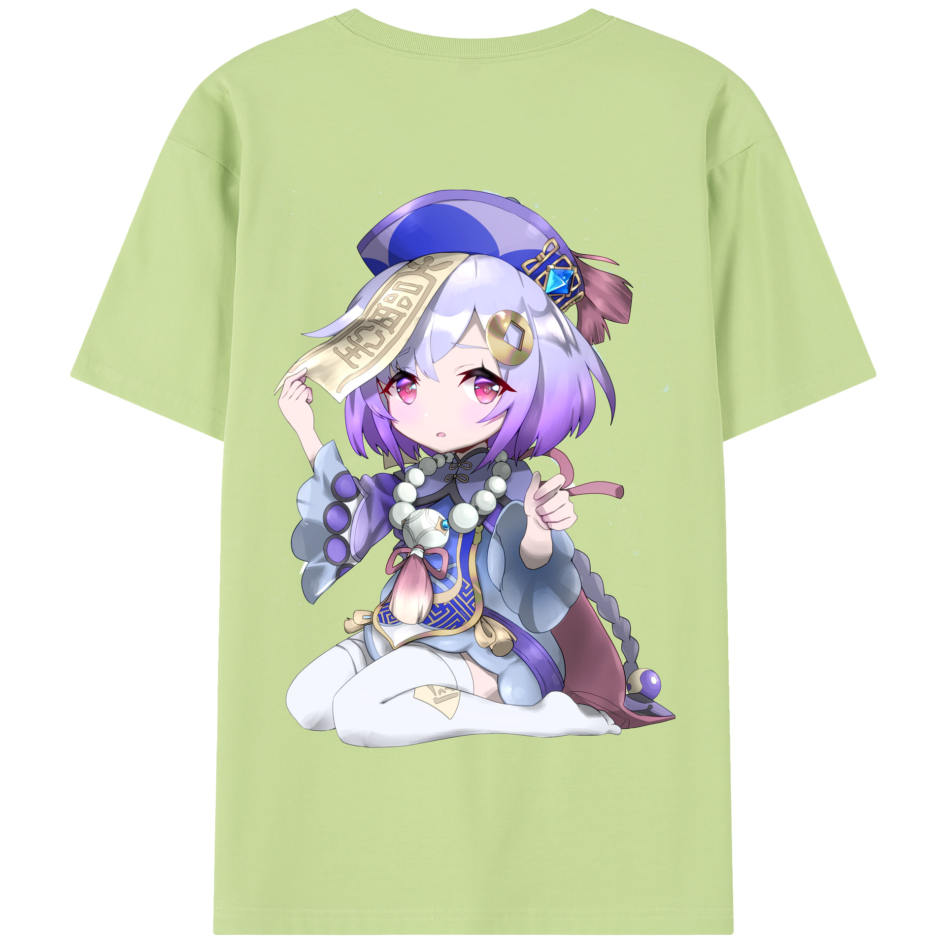 げんし神 七七 なな  genshin Nana 綿100％半袖Tシャツ（背面プリント）